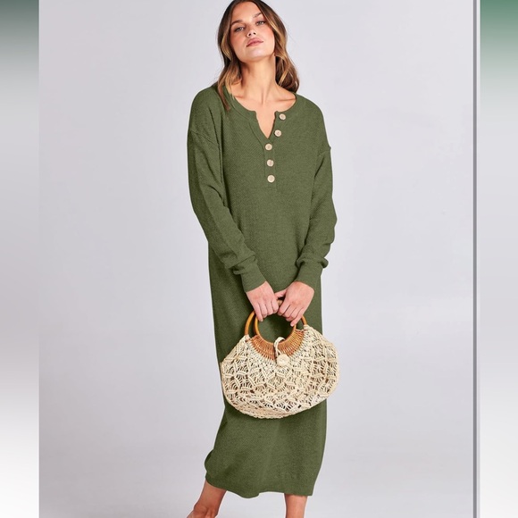 Midi Sweater Dress - Picture 1 of 8